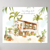 La Pura Vida | Trendy Retro Summer Mexico Poster (Vorne)