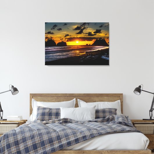 La Push Sunset Leinwanddruck (Insitu (Schlafzimmer))