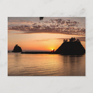 La Push, Washington. Panorama Postkarte