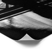 la Pyramide in b+w Poster (Ecke)