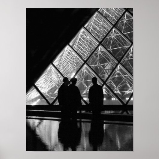 la Pyramide in b+w Poster (Vorne)