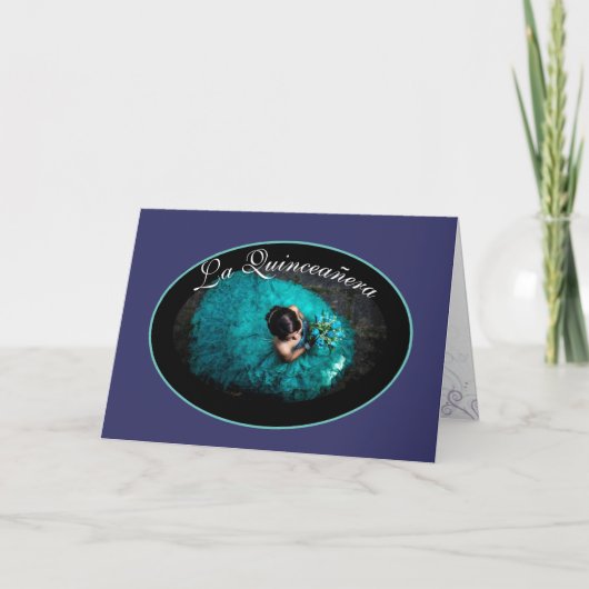 La Quinceanera Card Einladung (Vorderseite)