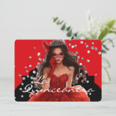 La Quinceanera Invitation Einladung (Stehend Vorderseite)