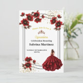 La Quinceanera Invitation Einladung (Stehend Vorderseite)