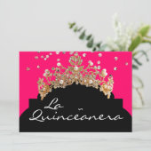 La Quinceanera Invitation Einladung (Stehend Vorderseite)