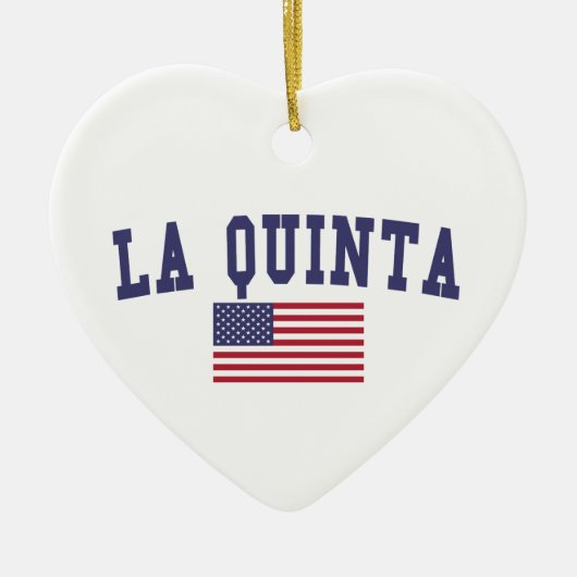 La Quinta US-Flagge Keramikornament (Vorne)