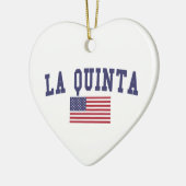 La Quinta US-Flagge Keramikornament (Links)