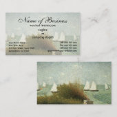 La Rade de Grandcamp von Georges Pierre Seurat Visitenkarte (Vorne/Hinten)