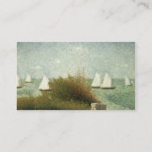 La Rade de Grandcamp von Georges Pierre Seurat Visitenkarte (Rückseite)