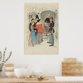 La Rafle-1893 von Theophile Alexandre Steinlen Poster (Küche)