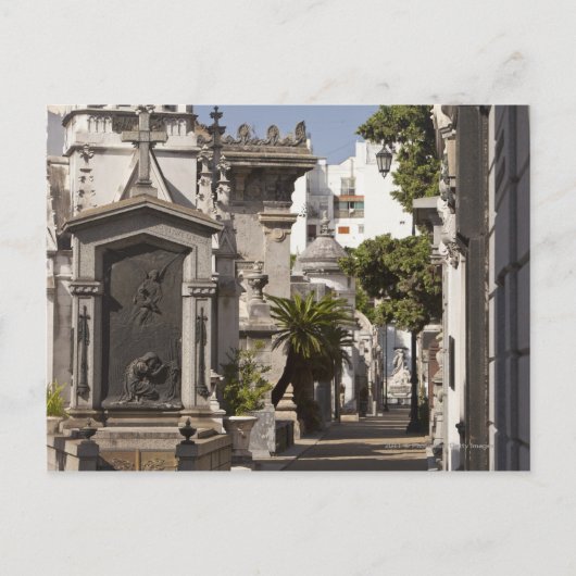 La Recoleta Friedhof in Buenos Aires Postkarte (Vorderseite)
