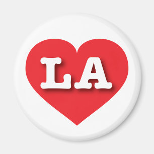 LA Red Heart - I Liebe LA Magnet