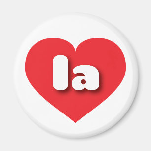 la red heart - I Liebe la Magnet