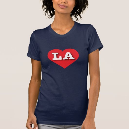 LA Red Heart - I Liebe LA T-Shirt (Vorderseite)