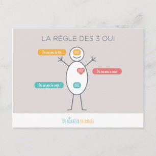 La règle des 3 postkarte