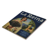 La-Reina-orange Kisten-Aufkleber Fliese (Seite)