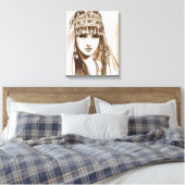 LA REINE DIHYA LEINWANDDRUCK (Insitu (Schlafzimmer))