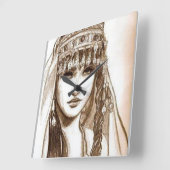 LA REINE DIHYA QUADRATISCHE WANDUHR (Winkel)