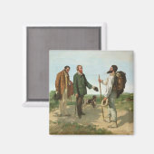 La Rencontre, oder Bonjour Monsieur Courbet, 1854 Magnet (Vorderseite/Rückseite)