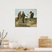 La Rencontre, oder Bonjour Monsieur Courbet, 1854 Poster (Küche)