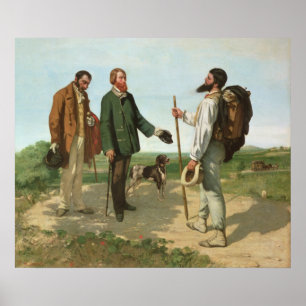 La Rencontre, oder Bonjour Monsieur Courbet, 1854 Poster