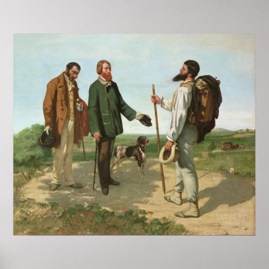 La Rencontre, oder Bonjour Monsieur Courbet, 1854 Poster (Vorne)