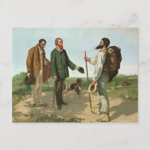 La Rencontre, oder Bonjour Monsieur Courbet, 1854 Postkarte