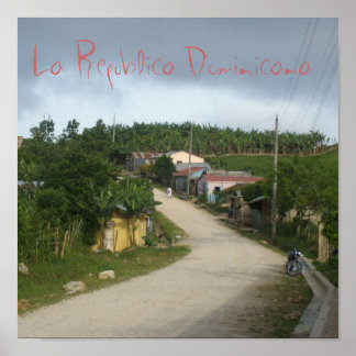 La republica Dominicana/Dominikanische Republik Poster