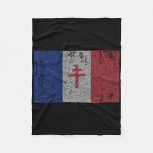La Resistance - Die französische Flagge Frankreich Fleecedecke