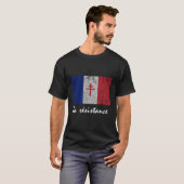 La Resistance - Die französische Flagge Frankreich T-Shirt (Vorne ganz)