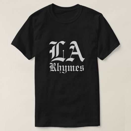 LA Rhymes T - Shirt (Design vorne)