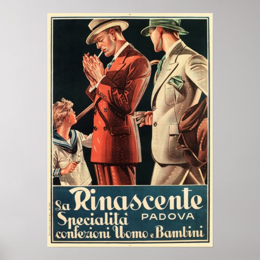 LA RINASCENTE Store Mens Kids Clothing Poster (Vorne)