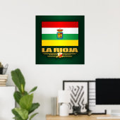 La Rioja Flag Poster (Heimbüro)