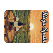 La Rioja Spanien Reise Magnet (Horizontal)