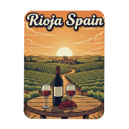La Rioja Spanien Reise Magnet (Vertikal)