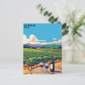 La Rioja Spanien Reise Postkarte (Stehend Vorderseite)