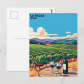La Rioja Spanien Reise Postkarte (Vorne/Hinten)