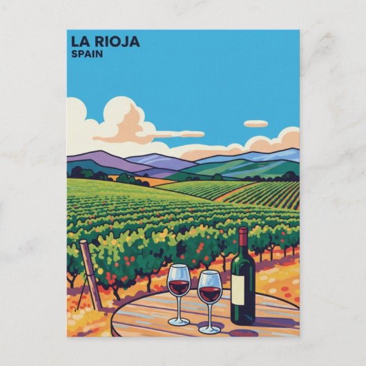 La Rioja Spanien Reise Postkarte (Vorderseite)