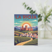 La Rioja Spanien Reise Postkarte (Stehend Vorderseite)
