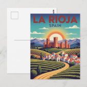 La Rioja Spanien Reise Postkarte (Vorne/Hinten)
