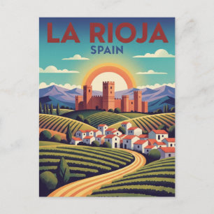 La Rioja Spanien Reise Postkarte