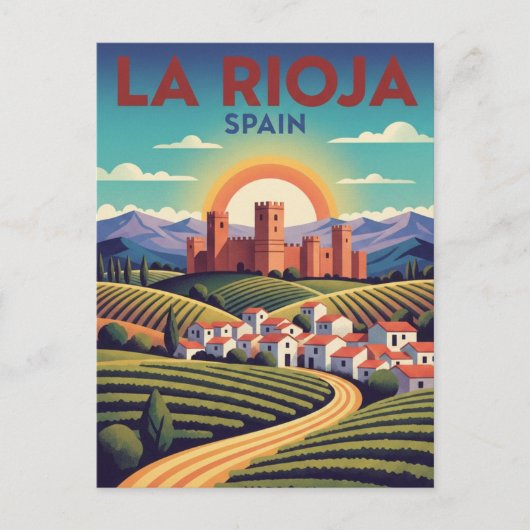 La Rioja Spanien Reise Postkarte (Vorderseite)
