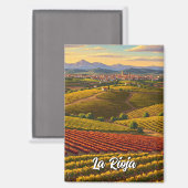 La Rioja Spanien Reisen Magnet (Vorderseite/Rückseite)