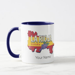 La Rioja Spanien Retro Region Weinkultur und Vinta Tasse