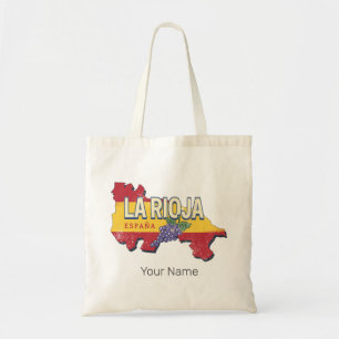 La Rioja Spanien Retro Region Weinkultur und Vinta Tragetasche