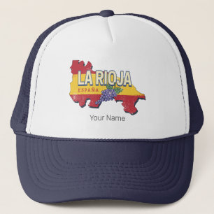 La Rioja Spanien Retro Region Weinkultur und Vinta Truckerkappe