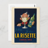 La Risette France Vintage Poster 1926 Postkarte (Vorne/Hinten)