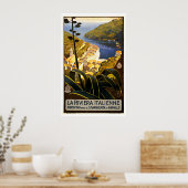 La Riviera Italienisch Frankreich Vintage Travel Poster (Küche)