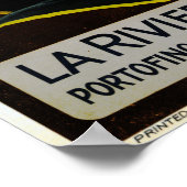 La Riviera Italienisch Ligurien Italien ENIT Reise Poster (Ecke)