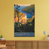 La Riviera Italienne Leinwanddruck (Insitu (Wohnzimmer))